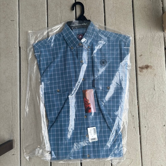 Panhandle Slim Plaid‎ Button Down Shirt Western Style Small - Picture 1 of 6